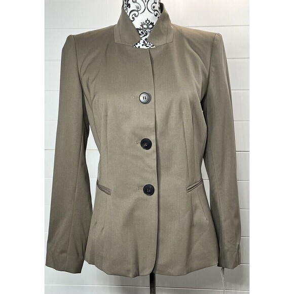 LAFAYETTE 148 New York Blazer Nougt Womens 8P Virgin Wool Blend Office Siren - Picture 3 of 13